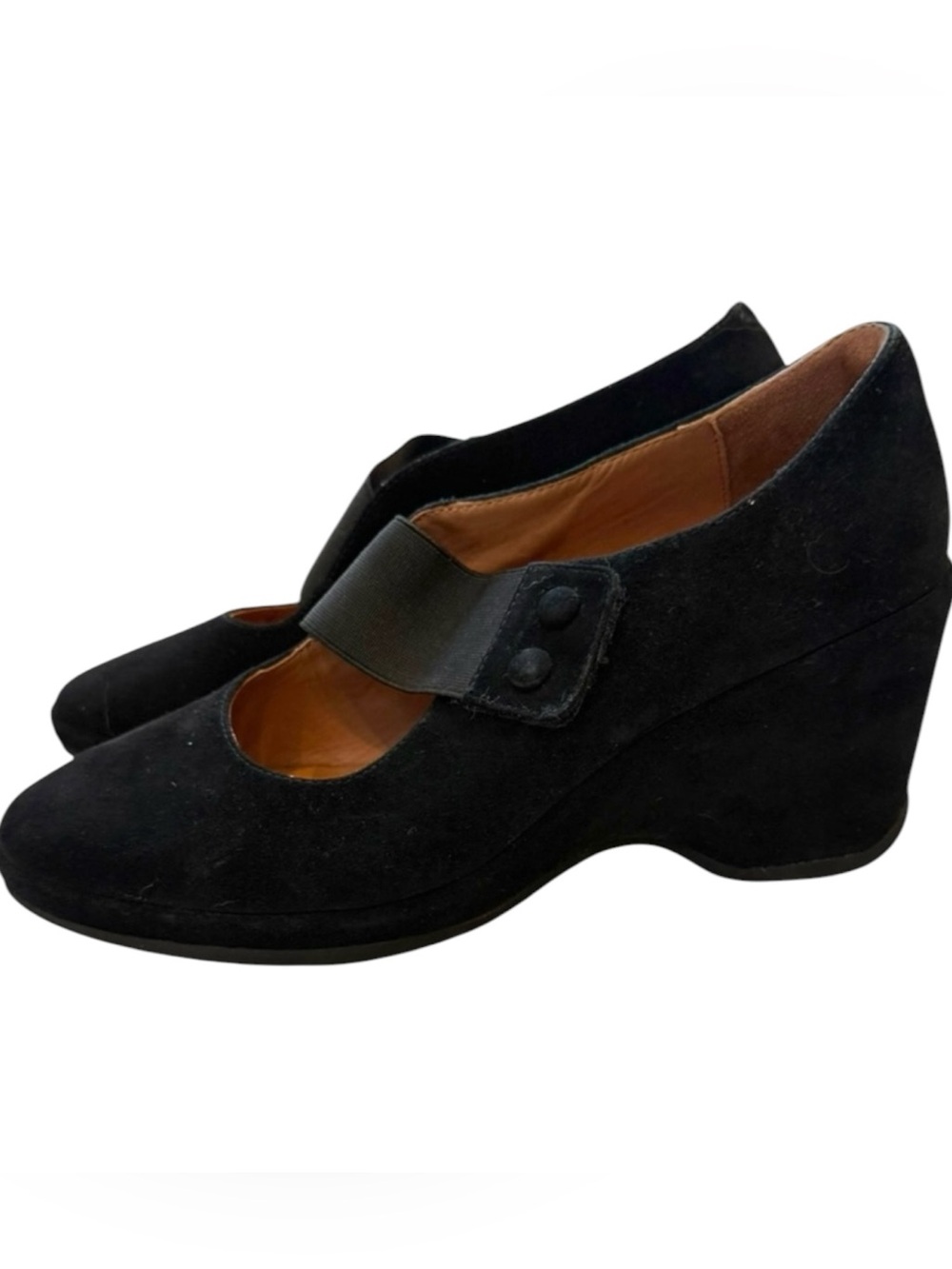 L'Amour Des Pieds black suede Oreana Suede Pumps, size 6.5 M - Picture 2 of 8